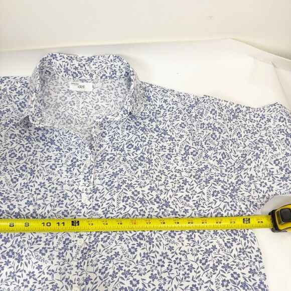 ANTHROPOLOGIE | Capistrano Ashley Buttondown Shirt | Blue Floral Print | Medium - Picture 9 of 10